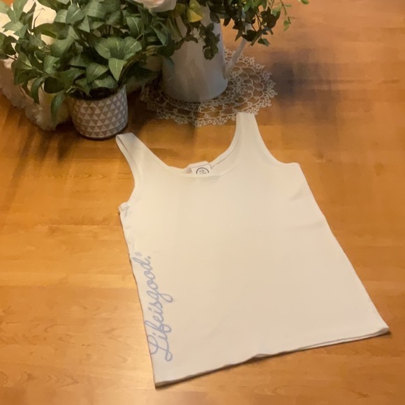 LIFE IS GOOD - Verticle Cursive “Life is Good” Tee - NEW - Picture 1 of 6